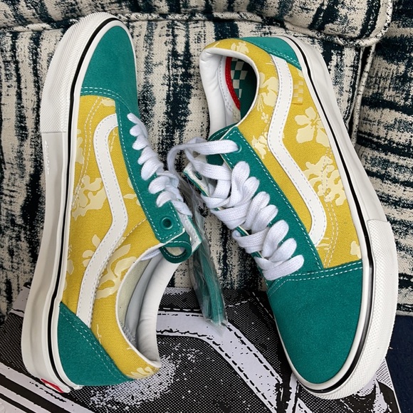 Vans Skate Old Skool Aloha Marine/Gold MENS - Picture 12 of 16